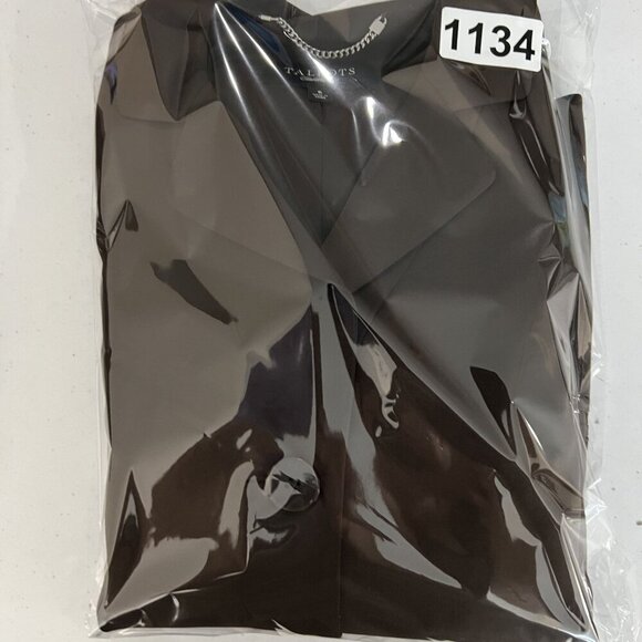 Talbots Womens 6 Chocolate Brown 87% Wool 3 Button Tailored Blazer Career Jacket - Picture 14 of 14